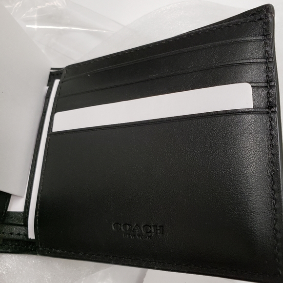 New mens black Coach wallet - Picture 3 of 6